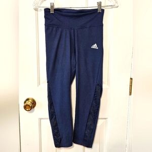 Adidas Blue Leggings Cropped Size XS